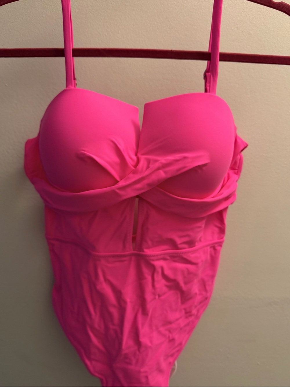 Popvil Solid Color Wrap Front One Pieces